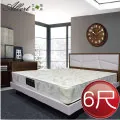 【Albert】艾柏 抗菌透氣6尺雙人加大獨立筒床墊(6x 6.2尺) 歷史價格詳細信息