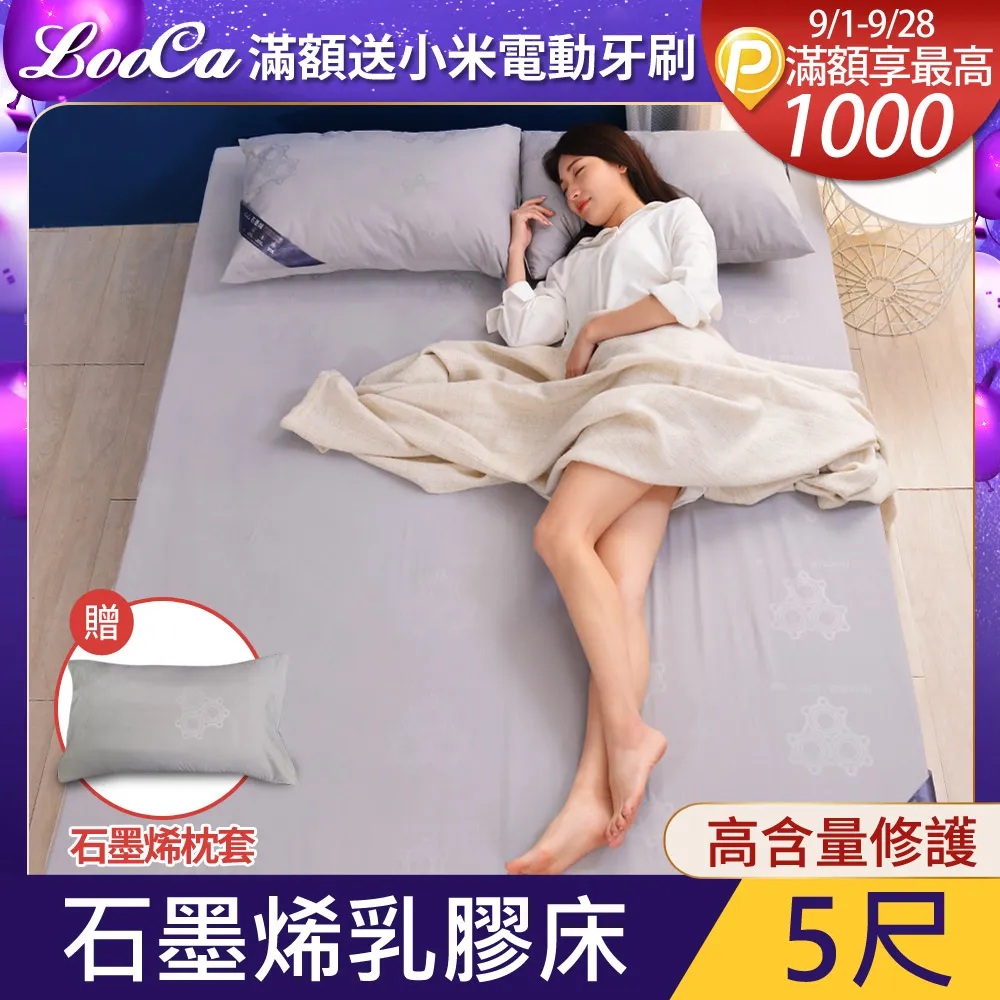 LooCa石墨烯遠紅外線5cmHT乳膠床墊-雙人5尺 歷史價格詳細信息