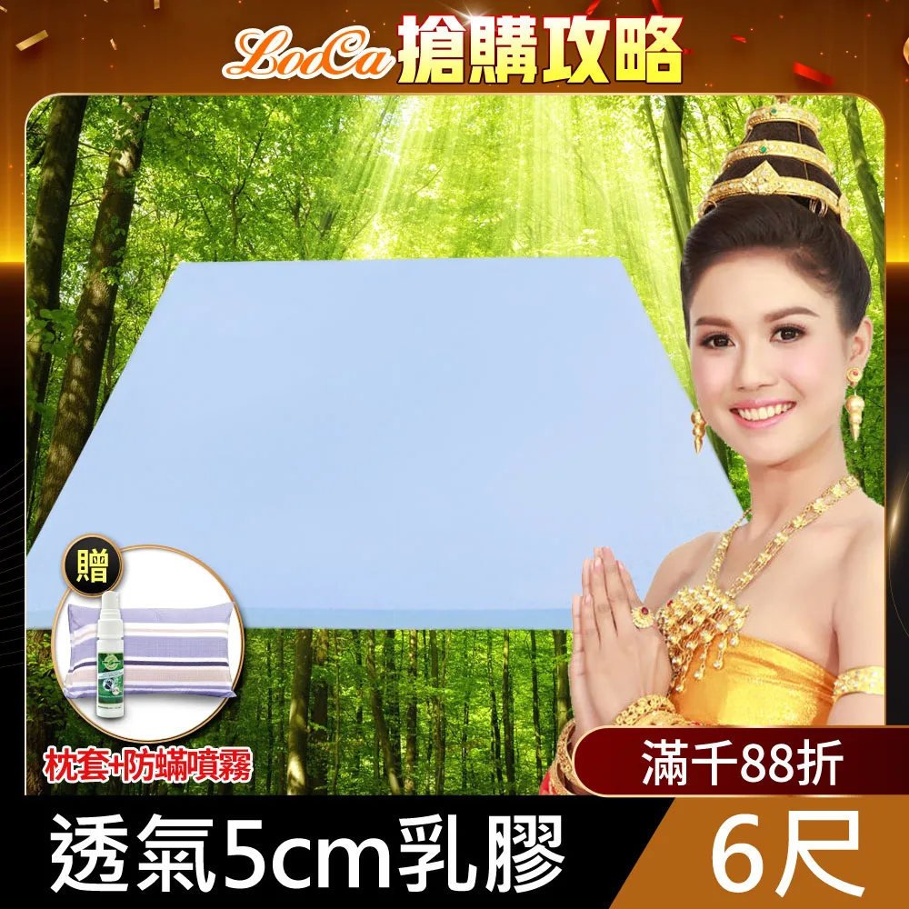 LooCa 吸濕排汗5cm透氣+青白竹蓆冬夏兩用三折床墊(2色任選) 歷史價格詳細信息