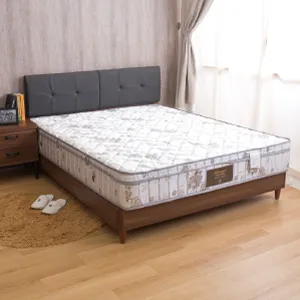 【瑪莉提系列】飯店星級款-歐式緹花高回彈正三線硬式5尺獨立筒床墊 歷史價格詳細信息