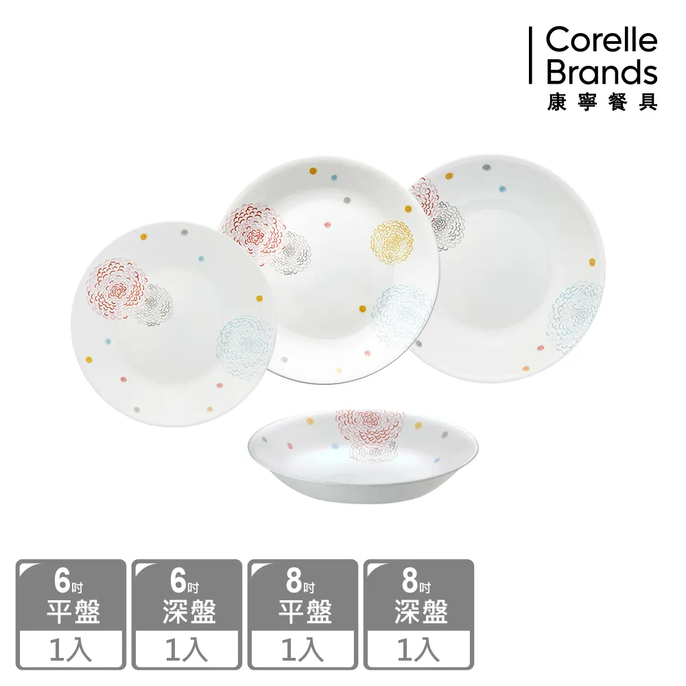 【美國康寧 CORELLE】繽紛美夢4件式麵碗組 (D03) 歷史價格詳細信息