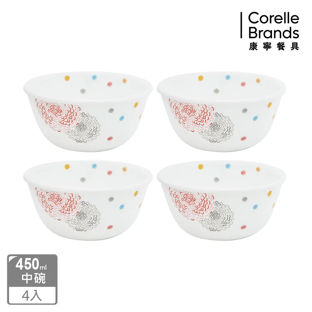 【美國康寧 CORELLE】繽紛美夢4件式麵碗組 (D03) 歷史價格詳細信息