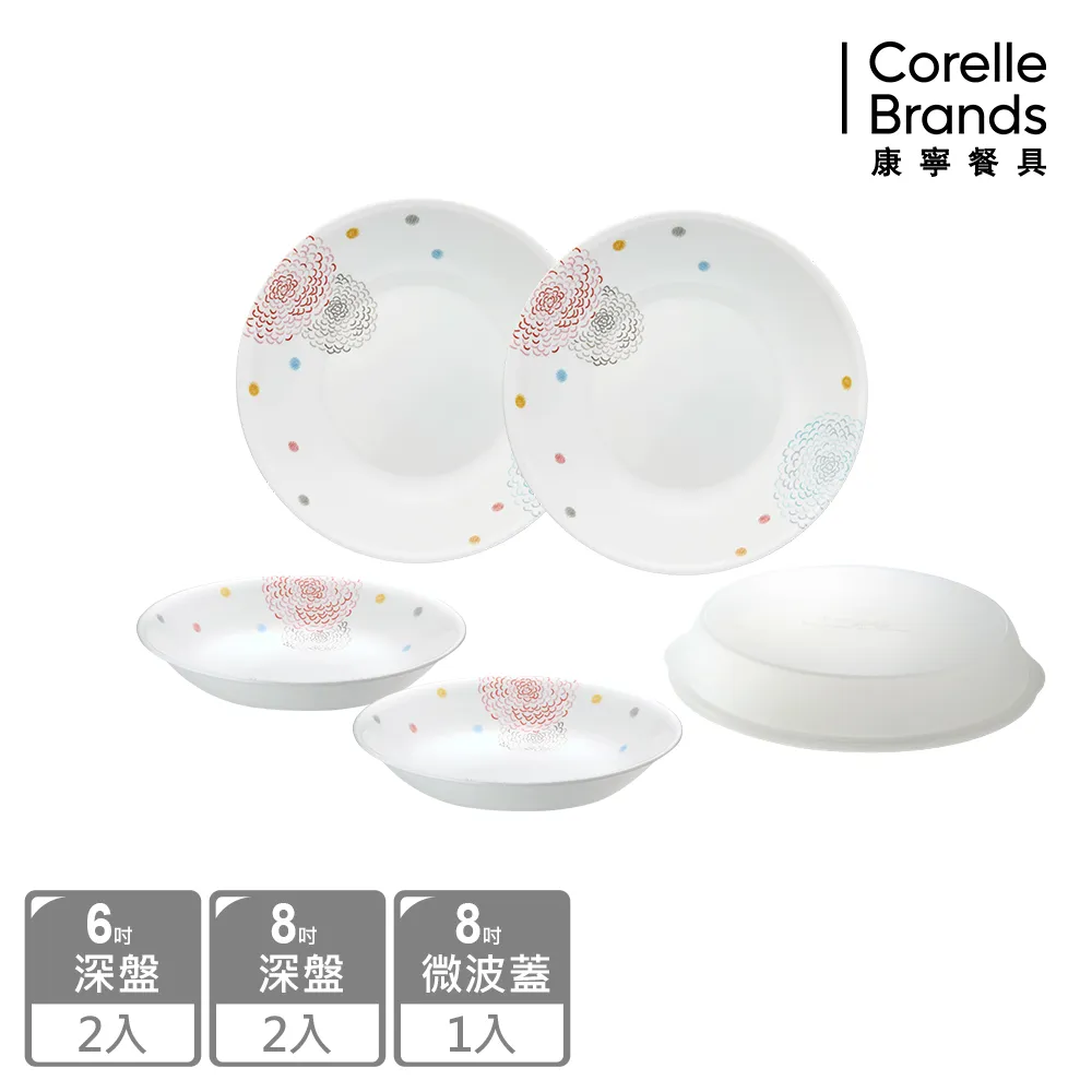 【美國康寧 Corelle】繽紛美夢5件式餐盤組(E03) 歷史價格詳細信息