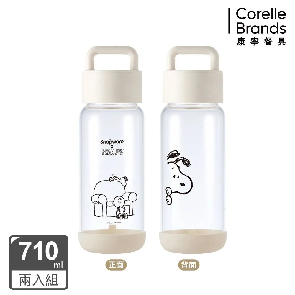 【康寧 Snapware】2入 SNOOPY鋅動輕瓷保溫杯800ml+玻璃杯710ml(復刻黑白/露營趣-兩款任選) 歷史價格詳細信息