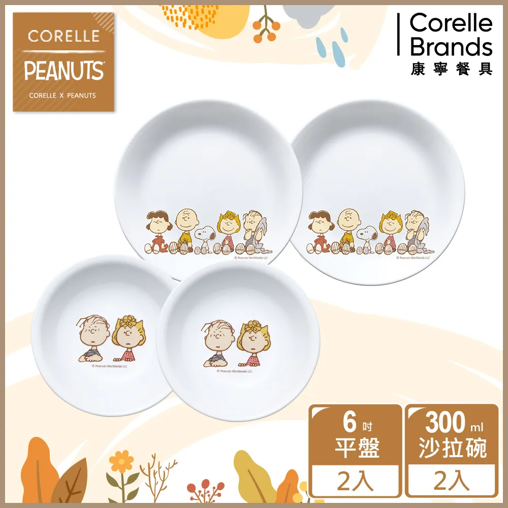 【美國康寧 CORELLE】SNOOPY 4件式超值餐碗組-D16 歷史價格詳細信息