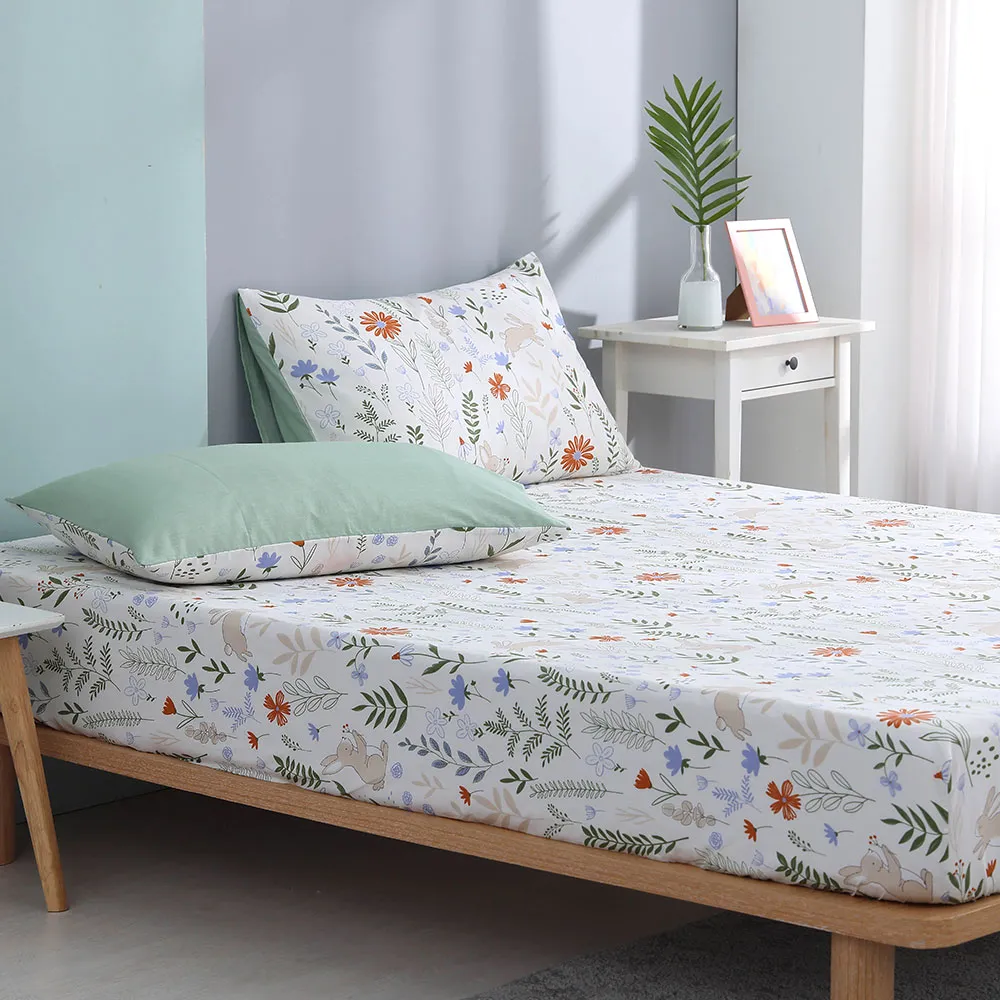 鴻宇 100%精梳棉 眠眠兔 粉 雙人特大四件式兩用被床包組 歷史價格詳細信息