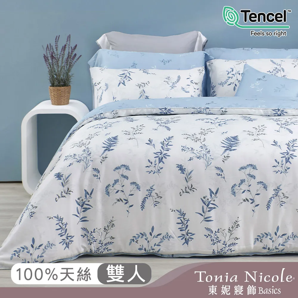 【Tonia Nicole 東妮寢飾】藍夜蔓蔓環保印染100%萊賽爾天絲兩用被床包組(特大) 歷史價格詳細信息