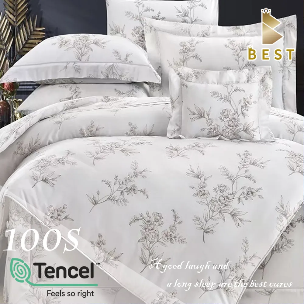 【BEST貝思特】雙人_100支100%天絲四件式兩用被床包組-莉賽詩 歷史價格詳細信息