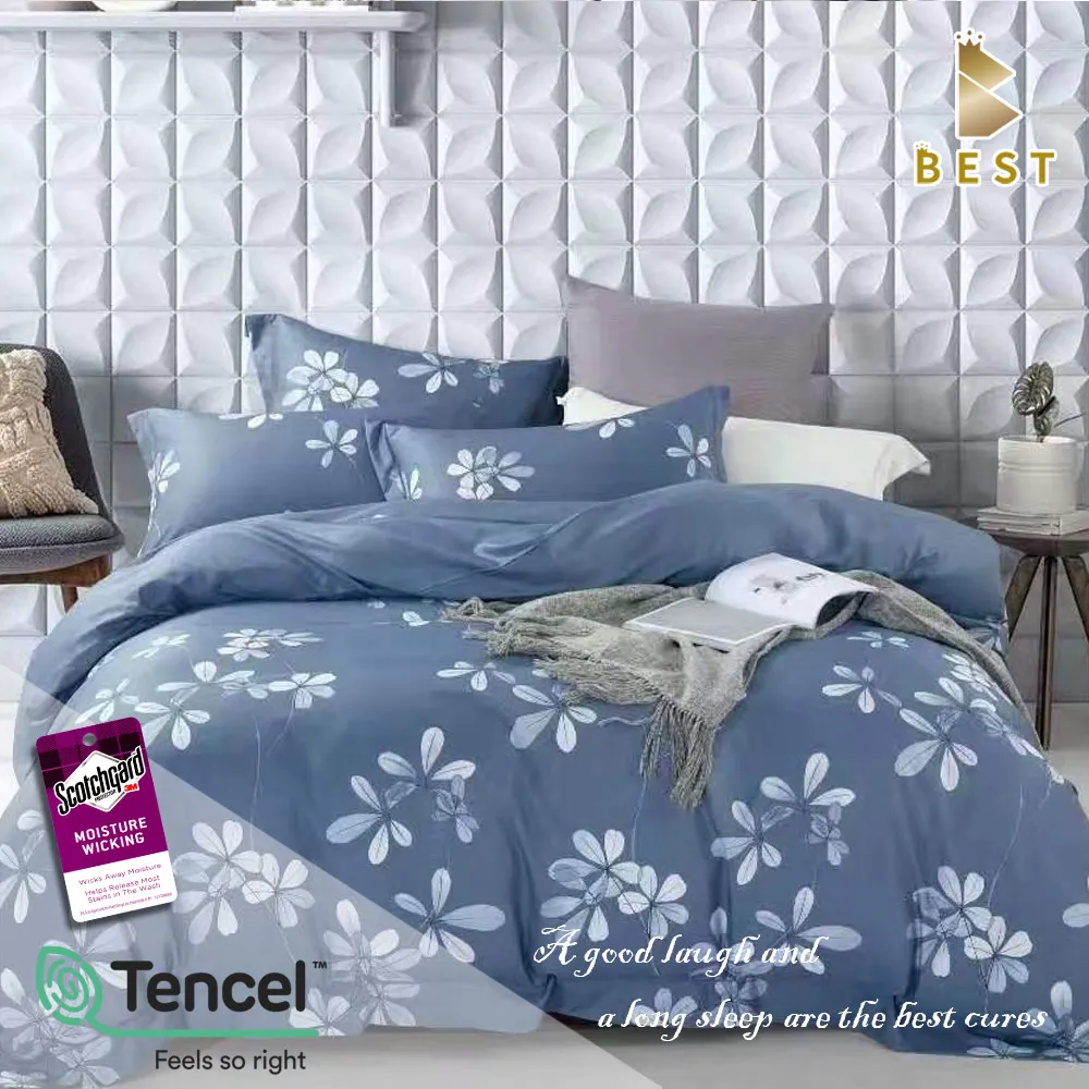 【BEST貝思特】加大天絲兩用被床包組-晨語-深藍(3M吸濕排汗專利技術) 價格比較,價格查詢,歷史價格詳細信息