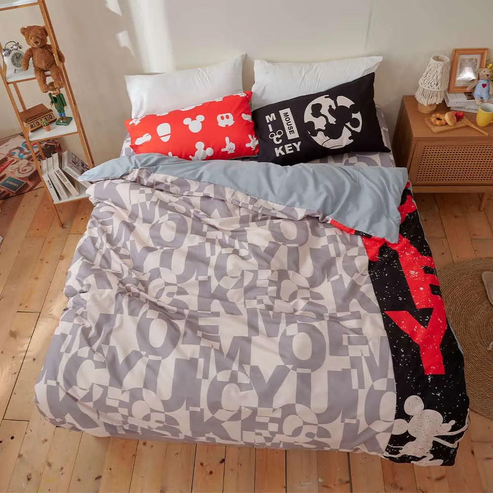 【戀家小舖】台灣製 迪士尼 正版授權 單人床包枕套二件組-米奇海灘樂 歷史價格詳細信息