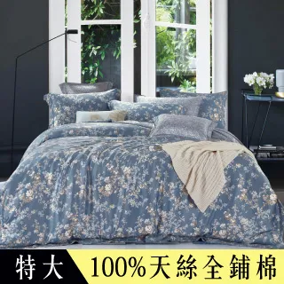 【Betrise葉錦-藍】 加大 植萃系列100%奧地利天絲六件式鋪棉兩用被床罩組 歷史價格詳細信息