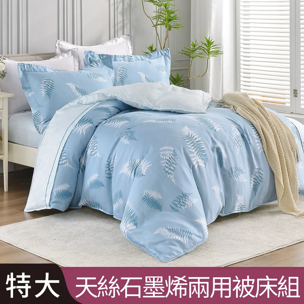 【Betrise茶香】特大 C量能系列 100%奧地利天絲™光淬石墨烯四件式兩用被床包組 歷史價格詳細信息