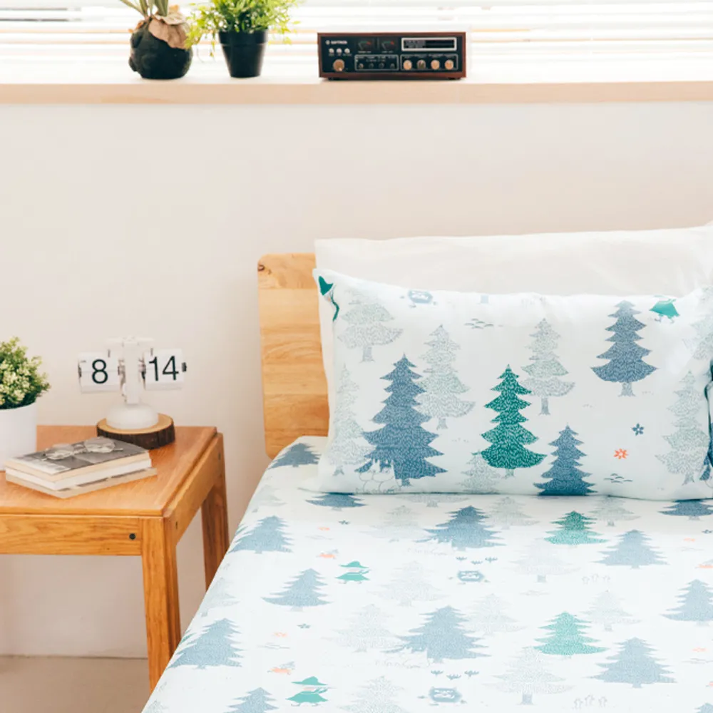 Moomin森林單人床包組 Norns 嚕嚕米 Tencel天絲萊賽爾纖維 吸濕排汗 寢具 含床包*1 枕套*1 歷史價格詳細信息