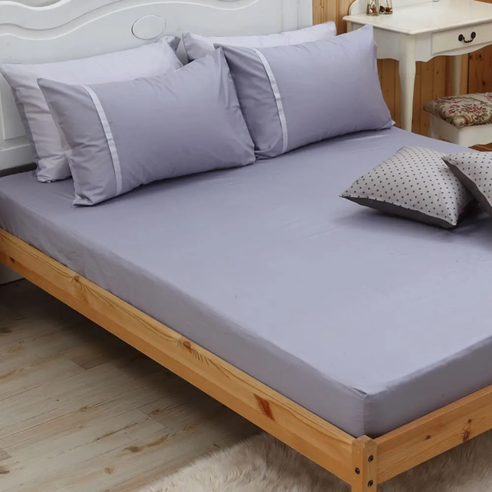 《40支紗》雙人加大床包枕套三件式【共9色】心粉彩 100%精梳棉-麗塔寢飾- 歷史價格詳細信息