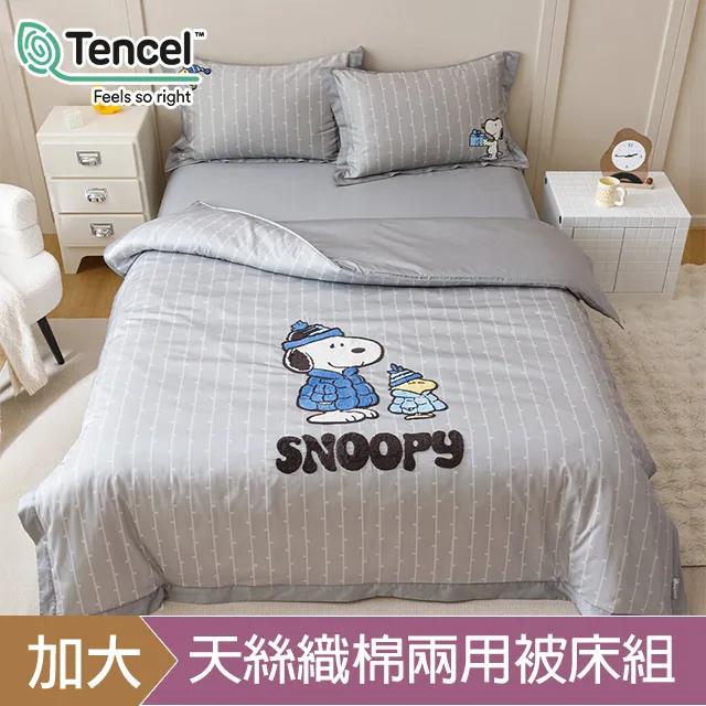 《HOYACASA》沐日之森-純棉兩用被床包組-天絲入棉30%(單人/雙人/加大) 歷史價格詳細信息