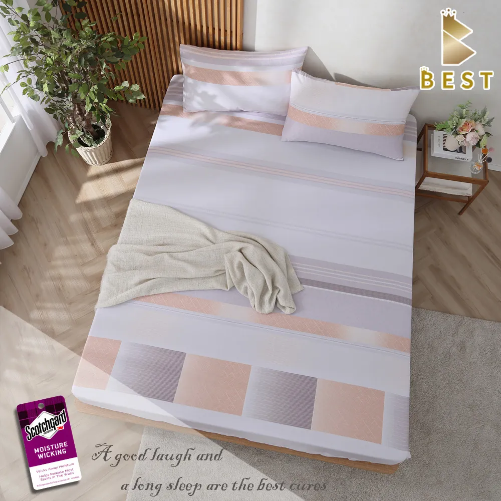 BEST貝思特_雙人天絲床包枕套三件組 生活遊樂場(3M吸濕排汗專利技術) 歷史價格詳細信息