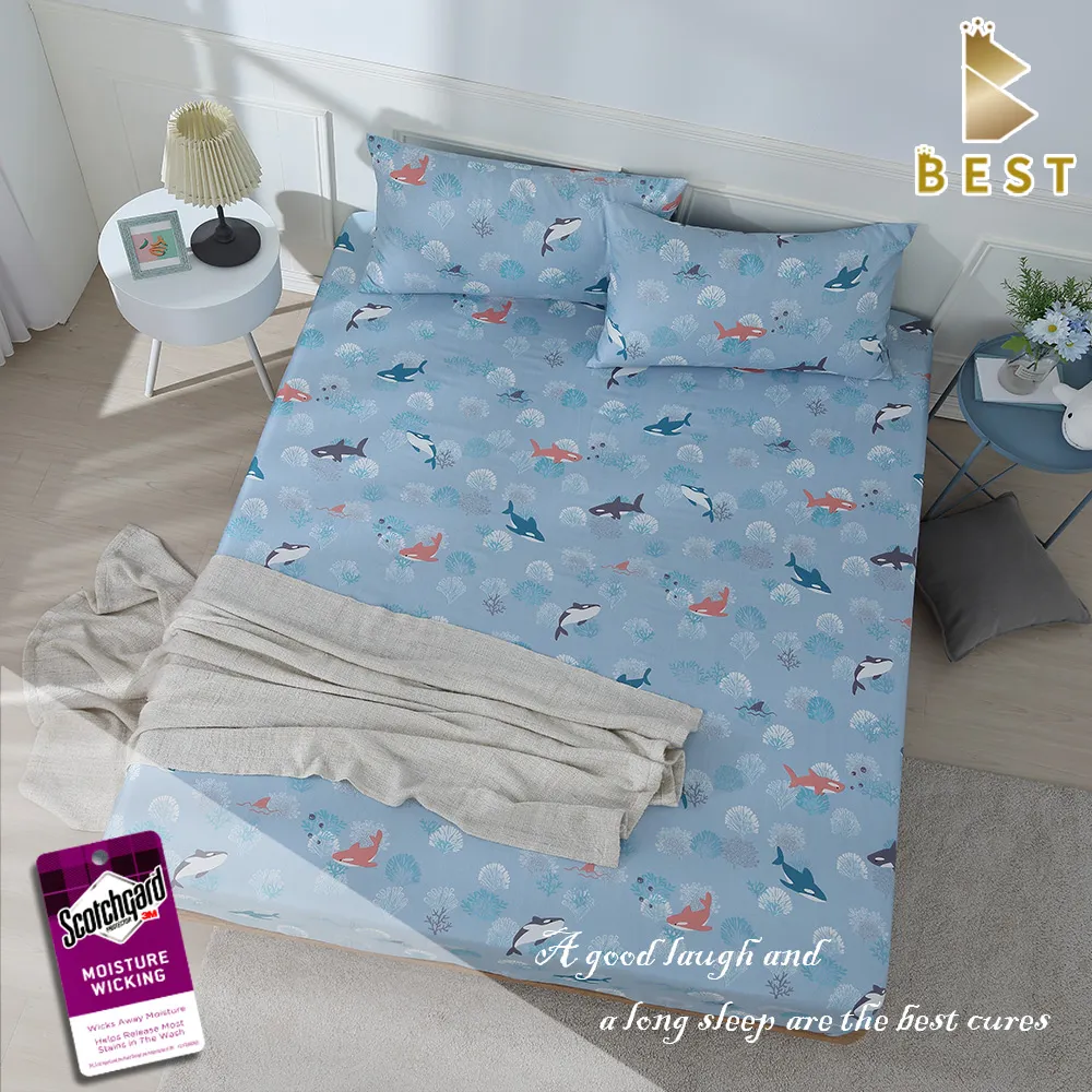 BEST貝思特_雙人天絲床包枕套三件組 生活遊樂場(3M吸濕排汗專利技術) 歷史價格詳細信息