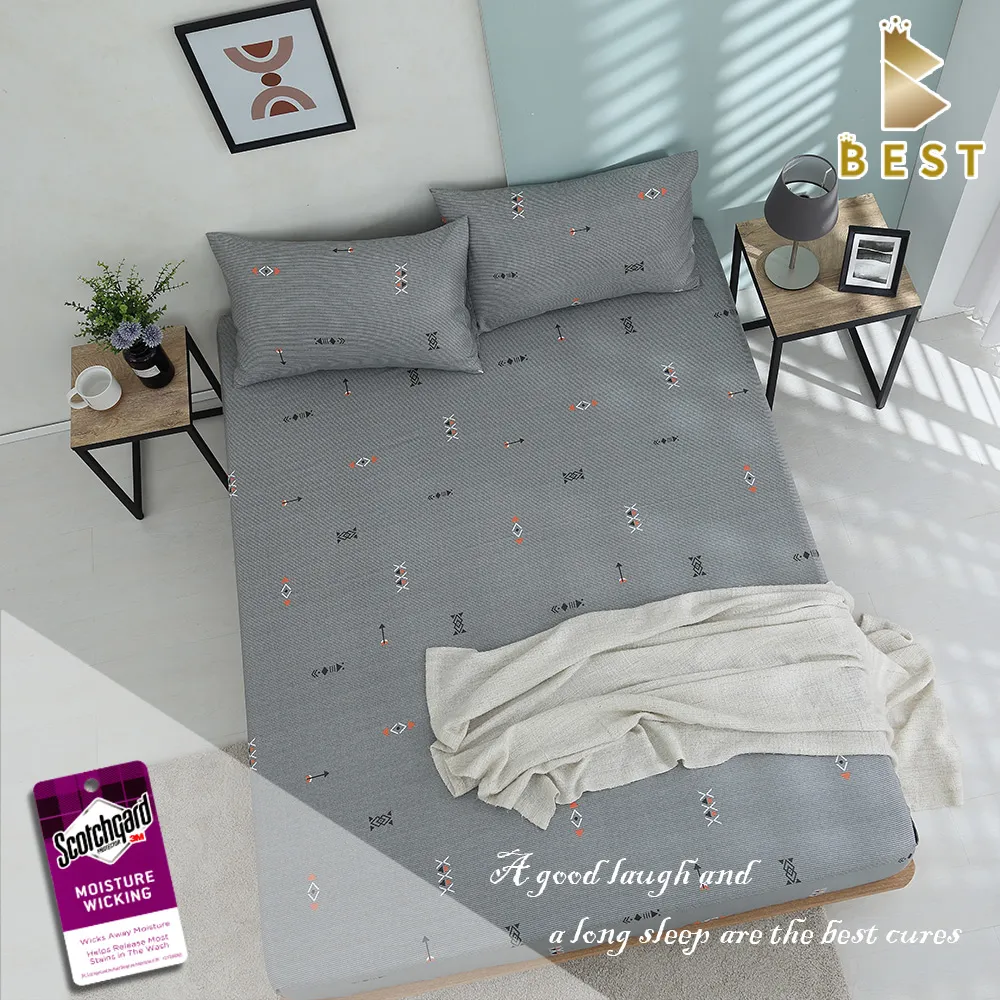 BEST貝思特_雙人天絲床包枕套三件組 生活遊樂場(3M吸濕排汗專利技術) 歷史價格詳細信息