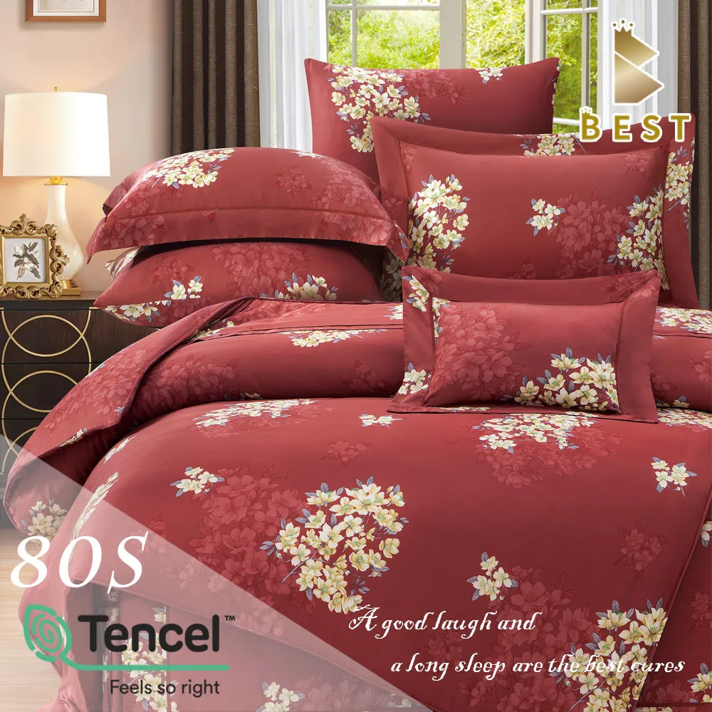 【BEST寢飾】100%純天絲80支  加大6尺 八件式鋪棉床罩組 佛卡洛 歷史價格詳細信息