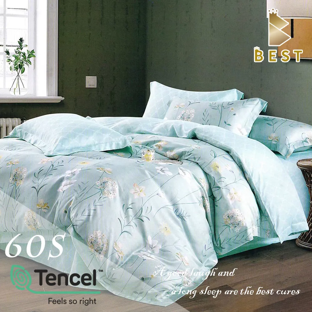 【BEST貝思特】100%TENCEL雙人60支頂級天絲兩用被床包組-去感知 歷史價格詳細信息