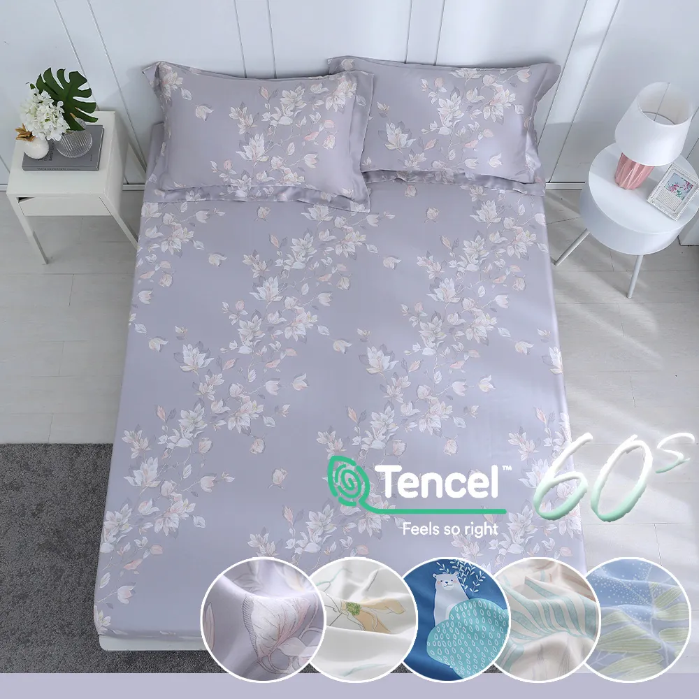 鴻宇 天絲 萊賽爾 雙人特大床包薄被套組 多款任選 歷史價格詳細信息