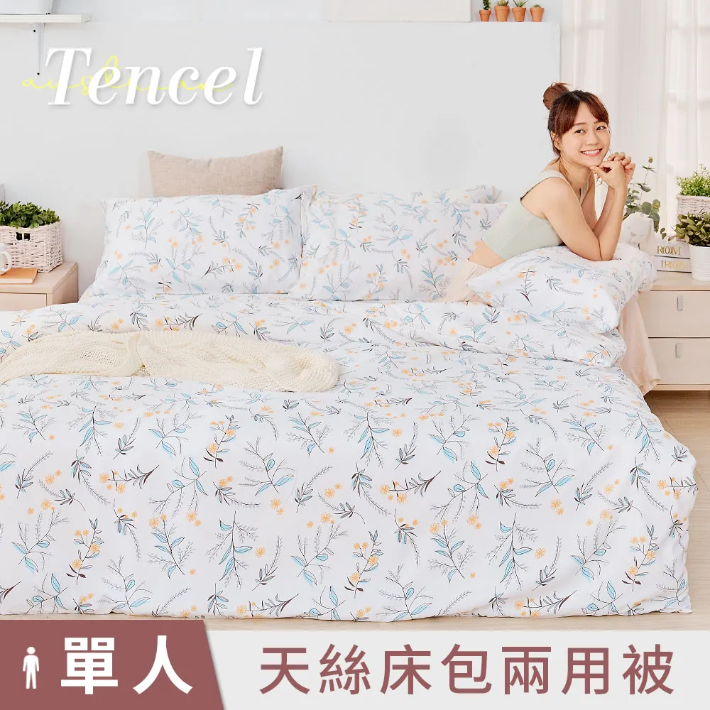 【DUYAN 竹漾】奧地利天絲單人二件組＋雙人鋪棉兩用被 / 心願繡花 台灣製 歷史價格詳細信息