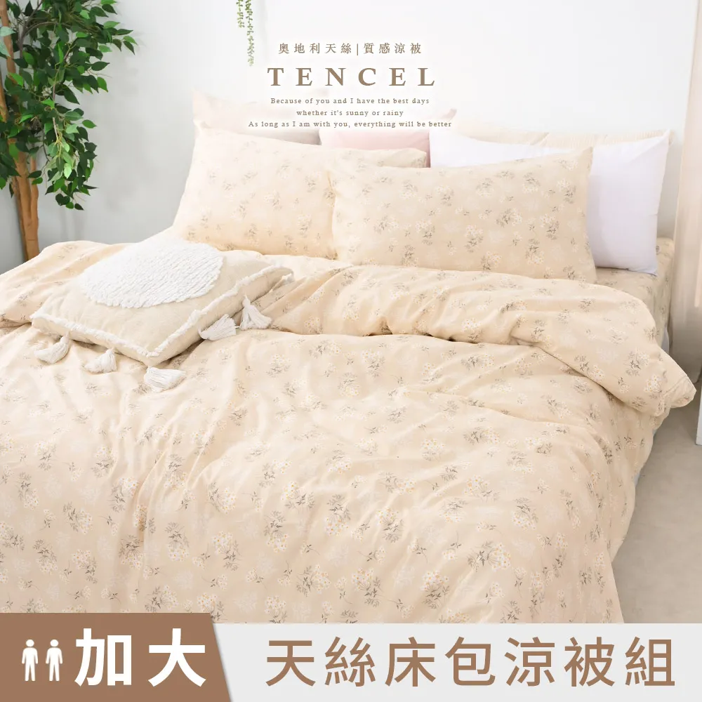 《DUYAN 竹漾》天絲雙人加大床包三件組- 淺青花語 歷史價格詳細信息