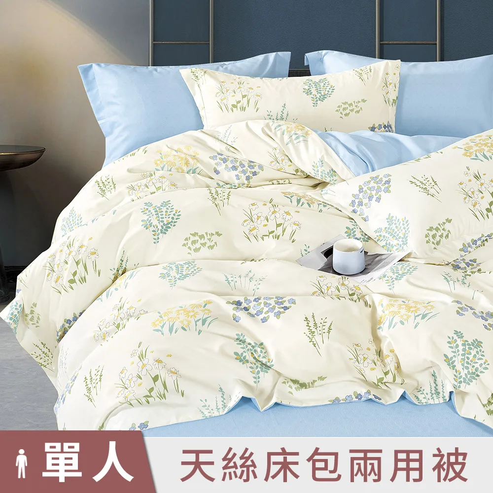 【DUYAN 竹漾】奧地利天絲單人二件組＋雙人鋪棉兩用被 / 心願繡花 台灣製 歷史價格詳細信息