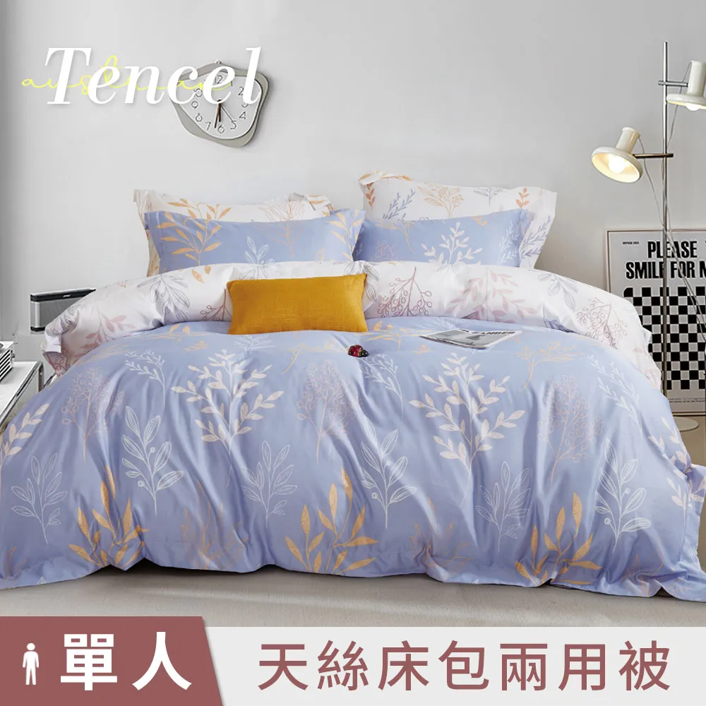 【DUYAN 竹漾】奧地利天絲單人二件組＋雙人鋪棉兩用被 / 心願繡花 台灣製 歷史價格詳細信息