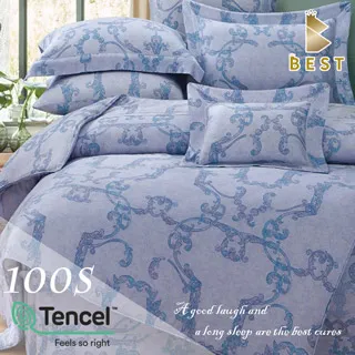 【BEST貝思特】雙人_100支100%天絲四件式兩用被床包組-莉賽詩 歷史價格詳細信息