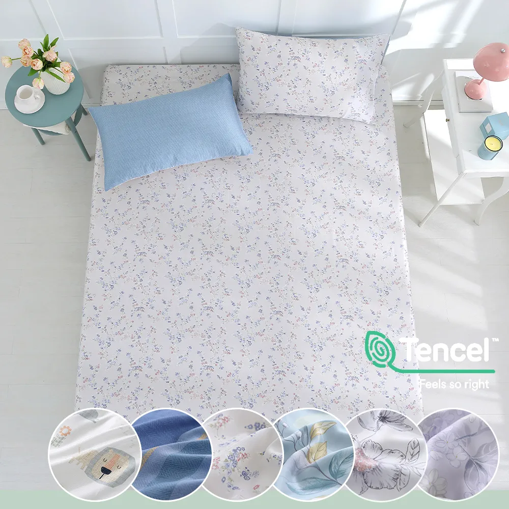 鴻宇 天絲 萊賽爾 雙人特大床包薄被套組 多款任選 歷史價格詳細信息