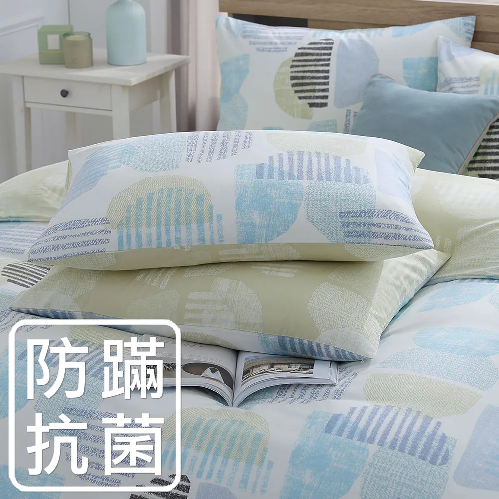 鴻宇 床包枕套組 精梳純棉 藍藤花語 台灣製C20123 歷史價格詳細信息