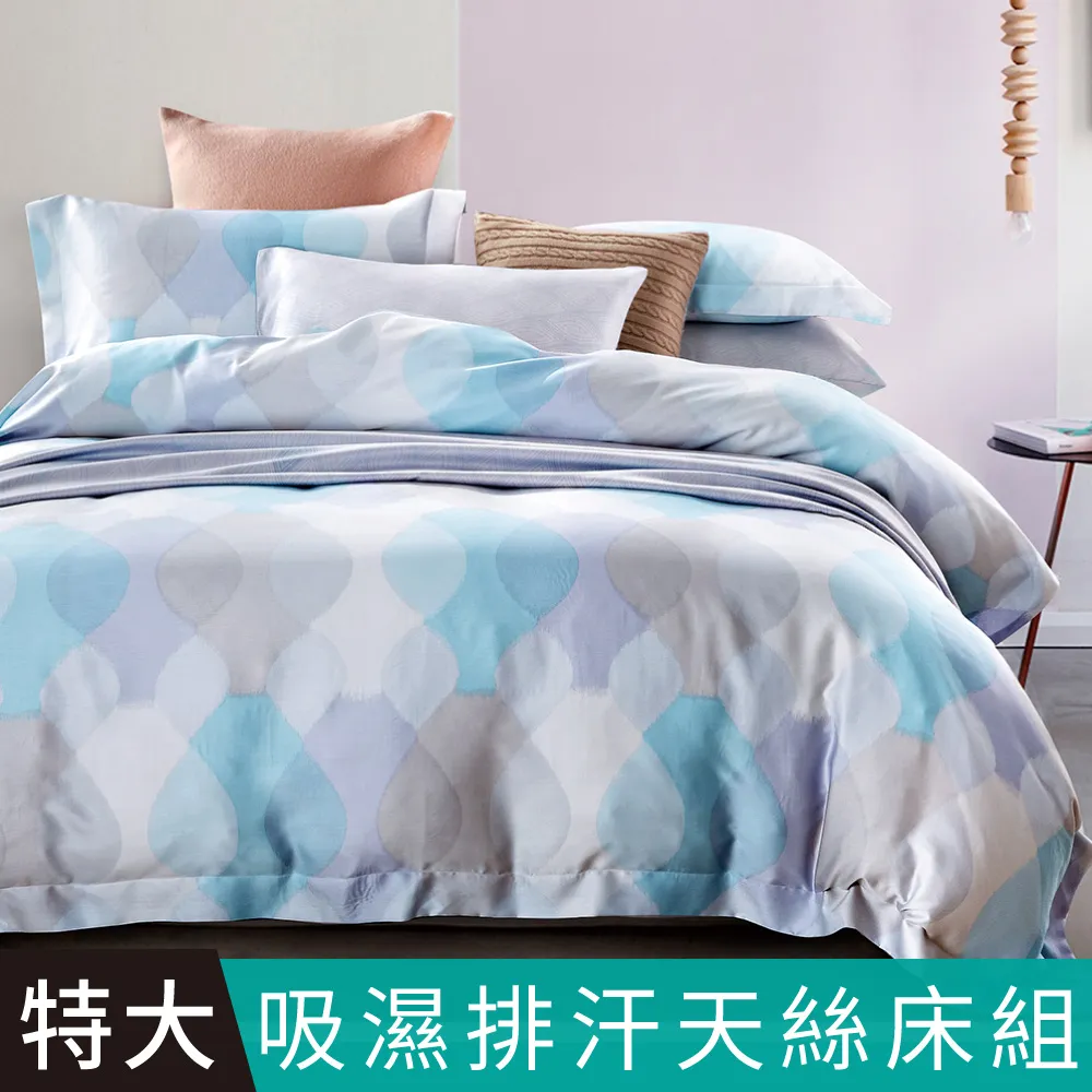 FOCA 特大 多款任選 100%天絲四件式鋪棉兩用被床包組 歷史價格詳細信息