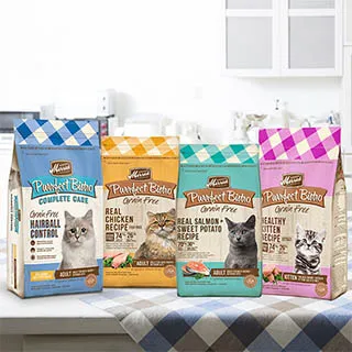 美國 Merrick 奇跡無穀貓飼料 (毛球控制/美毛鮭魚/整體健康/幼母貓 ) 四種口味可選-4LB 歷史價格詳細信息