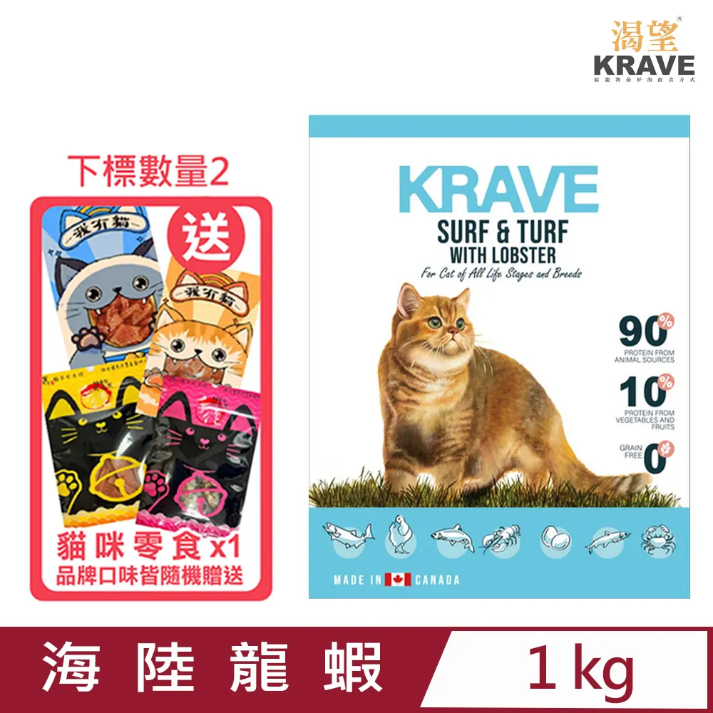 加拿大KRAVE渴望 - 羊肉鮭魚無穀犬飼料1公斤 歷史價格詳細信息