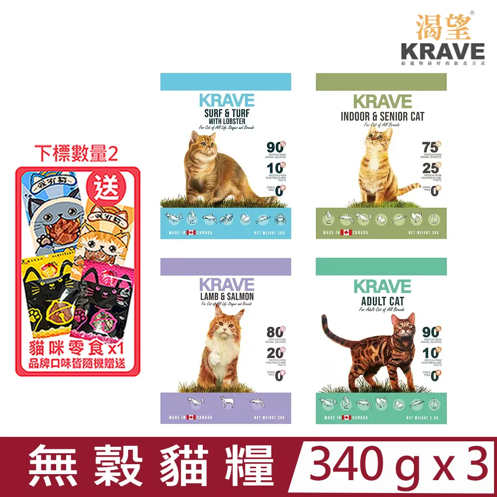 加拿大KRAVE渴望 - 羊肉鮭魚無穀犬飼料1公斤 歷史價格詳細信息