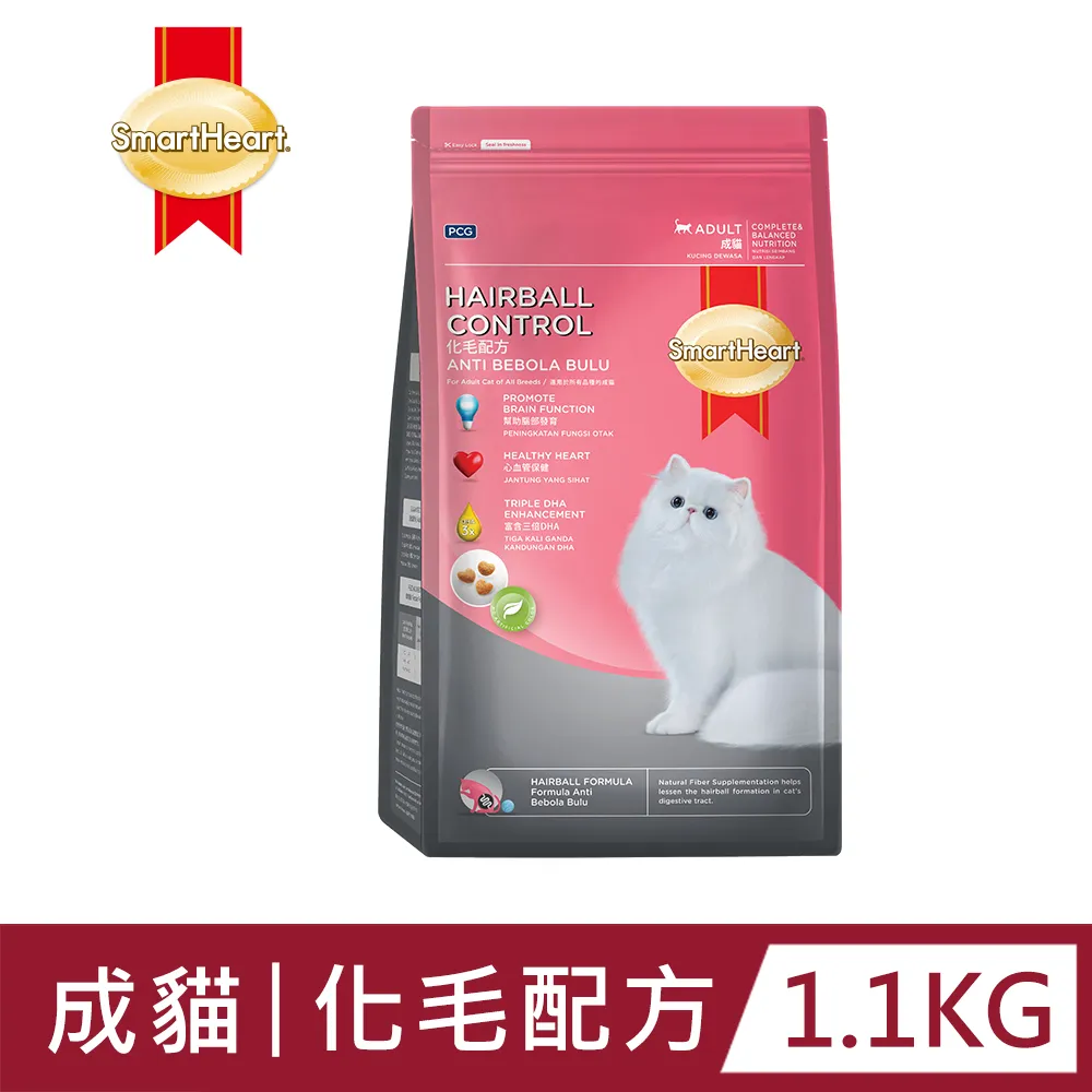 【SmartHeart】慧心貓糧 - 化毛配方1.1kg 歷史價格詳細信息