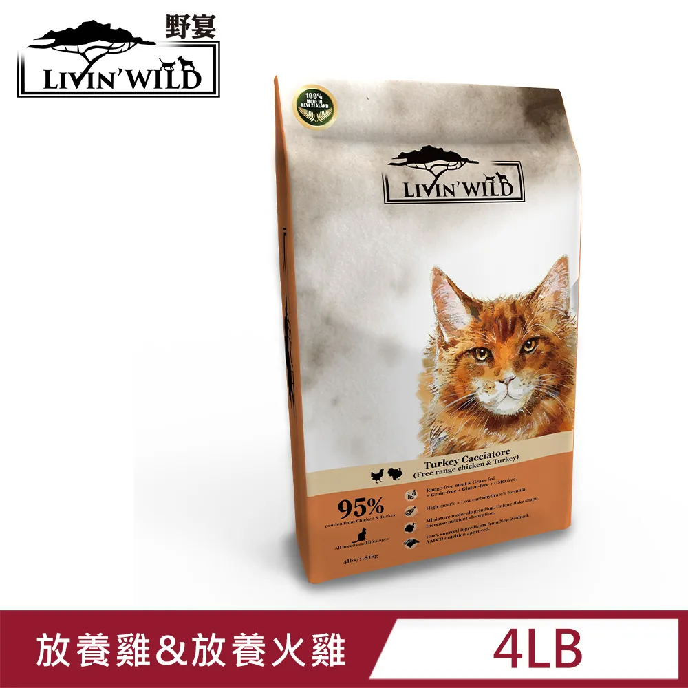 Livin’ Wild野宴 全齡貓放養無穀配方 - 放養雞&放養火雞 (454g/1lb) 歷史價格詳細信息