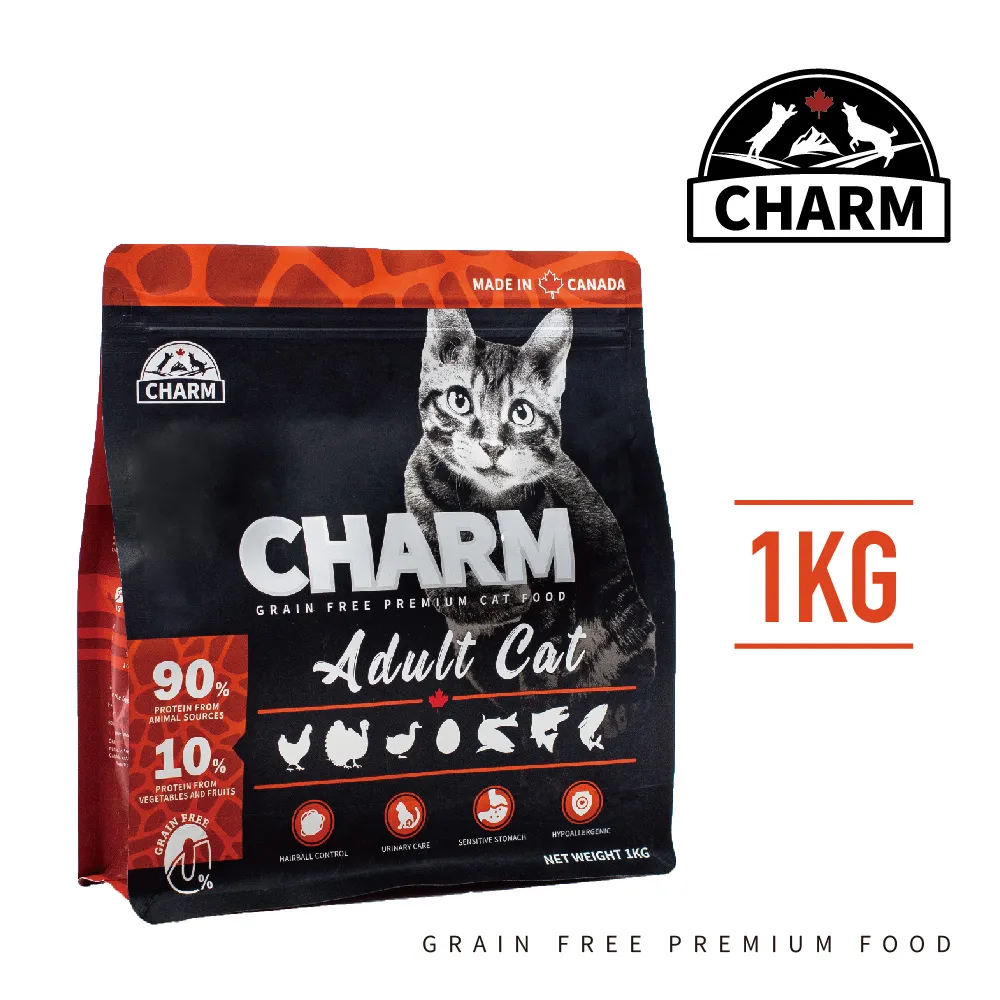 CHARM 野性魅力 成貓配方1kg/1.8kg  加拿大進口飼料 健康貓飼料 快速出貨 貓咪乾糧 佳恩寵物 歷史價格詳細信息