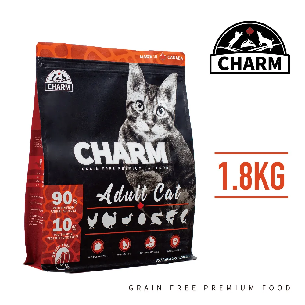 CHARM 野性魅力 成貓配方1kg/1.8kg  加拿大進口飼料 健康貓飼料 快速出貨 貓咪乾糧 佳恩寵物 歷史價格詳細信息