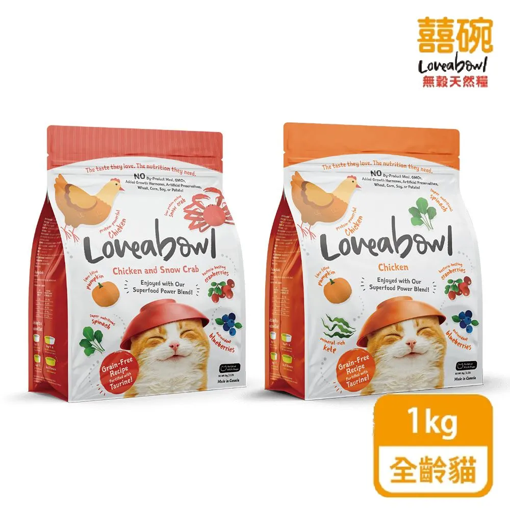 Loveabowl 囍碗 無穀天然貓糧 1KG (四種口味) 小顆粒 幼貓 成貓 老貓 超取限4包(A312F02) 歷史價格詳細信息