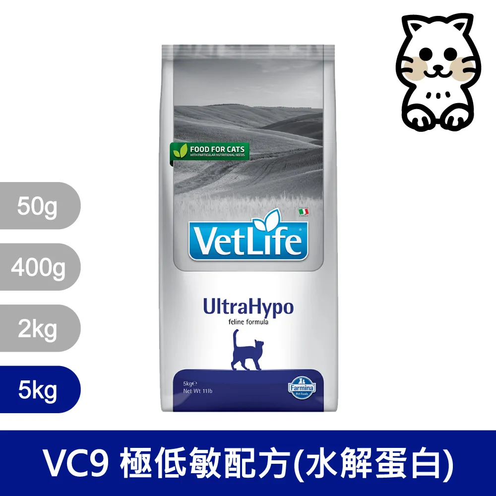 【Farmina 法米納】貓用天然處方糧-極低敏配方(水解蛋白) VCU-9 2kg 歷史價格詳細信息