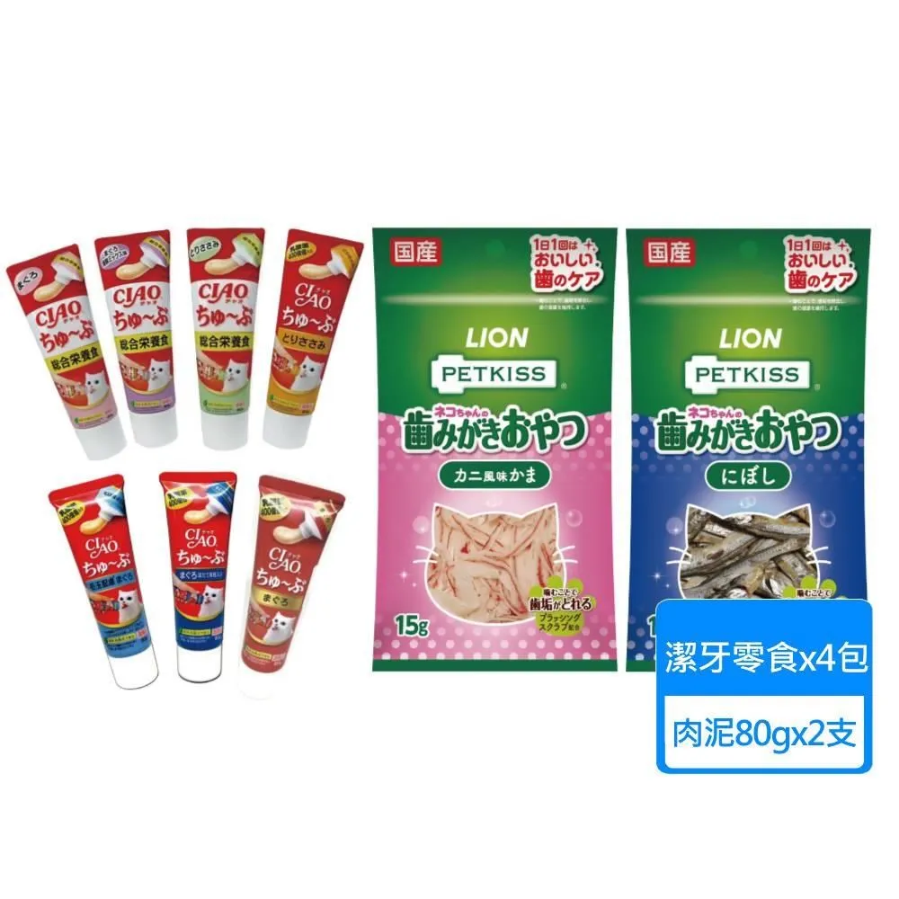 【LION 獅王】貓咪潔牙零食x4包+潔牙紙巾30枚x2包 歷史價格詳細信息