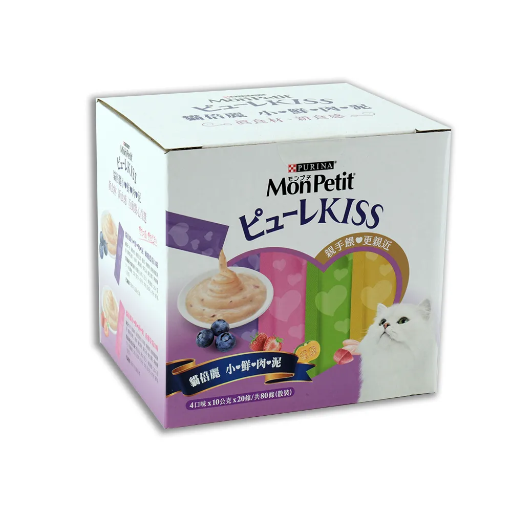 【MonPetit 貓倍麗】小鮮肉泥 KISS 鮮魚雙拼/鮮雞鰹魚/鮮鮪香雞 | 貓肉泥 貓咪零食 |TQ MART 歷史價格詳細信息