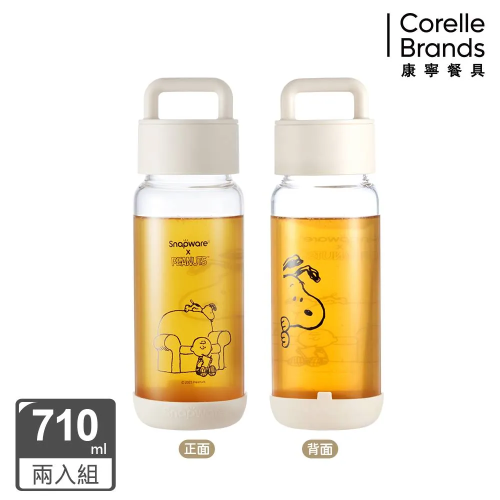 【康寧 Snapware】2入 SNOOPY鋅動輕瓷保溫杯800ml+玻璃杯710ml(復刻黑白/露營趣-兩款任選) 歷史價格詳細信息