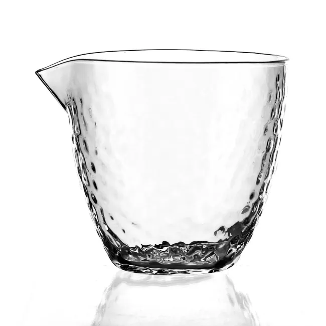 日式玻璃公道杯 富士山底部錘目紋公杯 加厚耐熱玻璃茶海家居茶具 歷史價格詳細信息