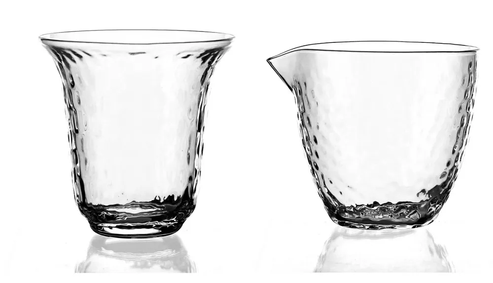 日式玻璃公道杯 富士山底部錘目紋公杯 加厚耐熱玻璃茶海家居茶具 歷史價格詳細信息