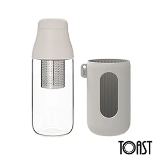 【TOAST】SCENE 隨身玻璃茶瓶 500ml_粉－黃金比例 歷史價格詳細信息