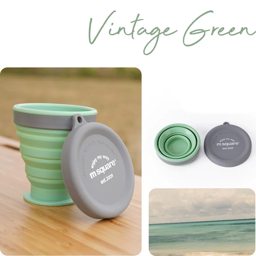 【m square】新色摺疊矽膠中杯_兩入組 歷史價格詳細信息