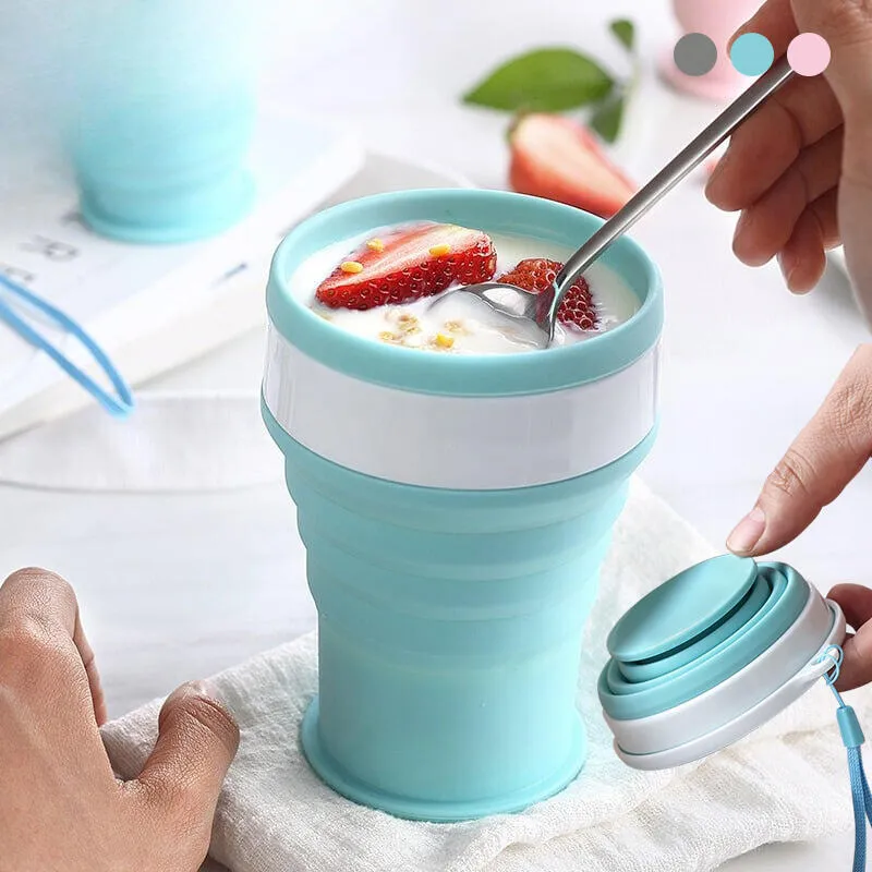 伸縮摺疊矽膠 耐摔水壺 x2入 600ml/個 冷熱皆可裝 攜手做環保 歷史價格詳細信息